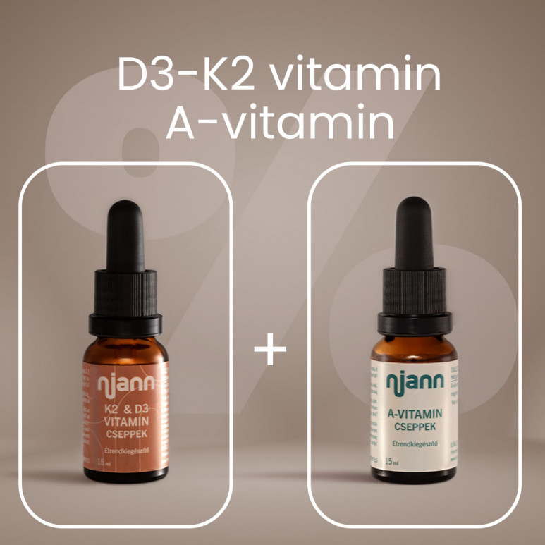 D3-K2 + A-vitamin egyben, de mégis külön!