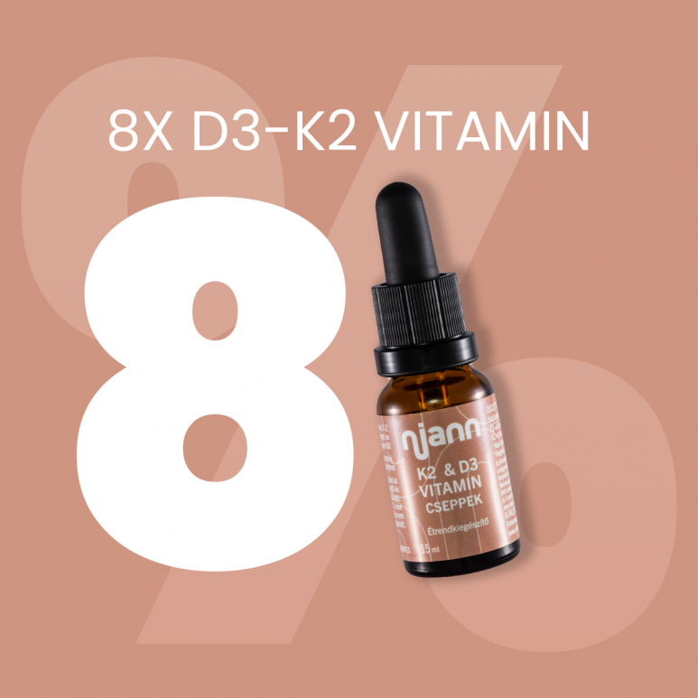8 üveg D3-K2-vitamin
