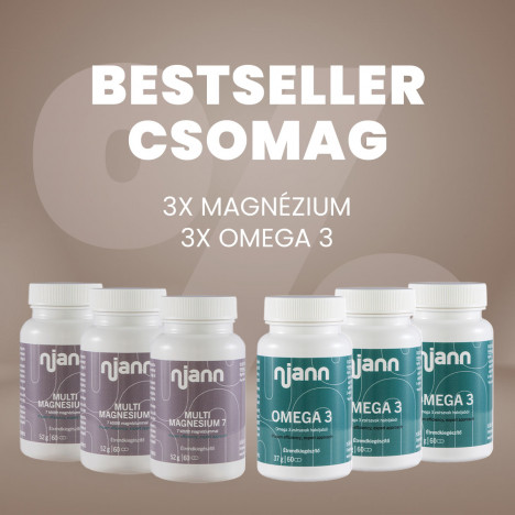 BESTSELLER csomag: 3 Magnézium + 3 Omega-3